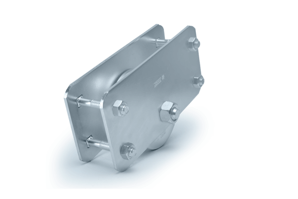 ROLDANA CANAL (REDONDO) EM AÇO 1020 COM SUPORTE LATERAL E 2 ROLAMENTOS PARA TUBO GALVANIZADO DE 1/2″ - Imagem 5