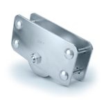 ROLDANA CANAL (REDONDO) EM AÇO 1020 COM SUPORTE LATERAL E 2 ROLAMENTOS PARA TUBO GALVANIZADO DE 1/2″