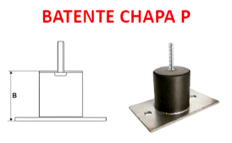Batentes Amortecedores de Vibração Chapa P - Imagem 2