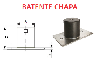Batentes Amortecedores de Vibração Chapa - Imagem 2